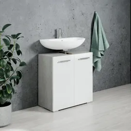 Badplaats Waschbeckenunterschrank Jupiter 60 x 60 x 30 cm Grau/Weiß
