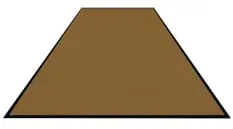 Schmutzfangmatte Colorstar, hellgold, waschbar, glatter Rücken 7460115240150-C58 , Maße (B x T): 115 x 240 cm