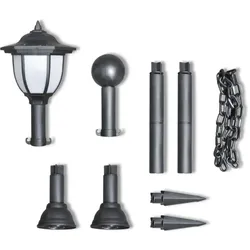 vidaXL 2x LED Lampe Solarleuchte Außenlampe Gartenleuchte Laterne
