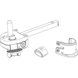 Maco Ladenrasthalter BLR, gerader Kloben, Gr. L 90 - links, schwarz