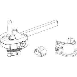Maco Ladenrasthalter BLR, gerader Kloben, Gr. L 90 - links, schwarz