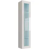 Mirjan24 Vitrine Vigo 40 x 30 x 180 cm Weiß