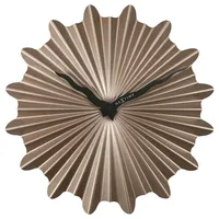 Nextime Wanduhr braun-metallic