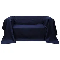 VidaXL Micro-Suede Sofaüberwurf Tagesdecke Marineblau 210 x 280 cm
