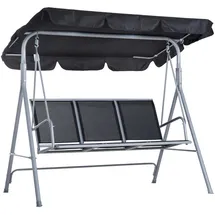 modfu Hollywoodschaukel Grau 3-Sitzer