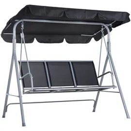 modfu Hollywoodschaukel Grau 3-Sitzer