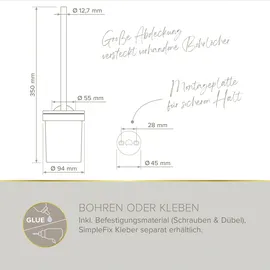 Lenz WC-Bürstengarnitur Vida Chrom