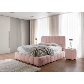 Fun Möbel Polsterbett Carson 140x200cm Stoff Catch Me Rosa
