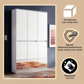 Home Affaire Malcesine Garderobenschrank 111x34x191 weiß