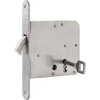 ASSA ABLOY Schiebetürschloss m. vernickeltem Bogenriegel, BB, DM 65,