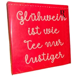 r√§der design Räder Cocktailservietten "Glühwein ist wie Tee