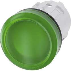 Siemens Leuchtmelder 22mm, rund, grün, Linse, glatt 3SU1001-6AA40-0AA0