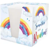 RNK RNK-Verlag Zettelbox Rainbow weiß inkl. ca. 900 Notizzettel weiß, 1 St.