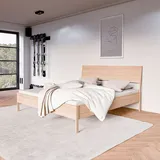 Home Affaire Bettgestell Nord Eichefurnier 165 x 205 cm Beige