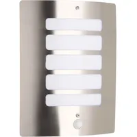 Brilliant Außenwandleuchte Edelstahl 29,0 cm mit Bewegungsmelder silber