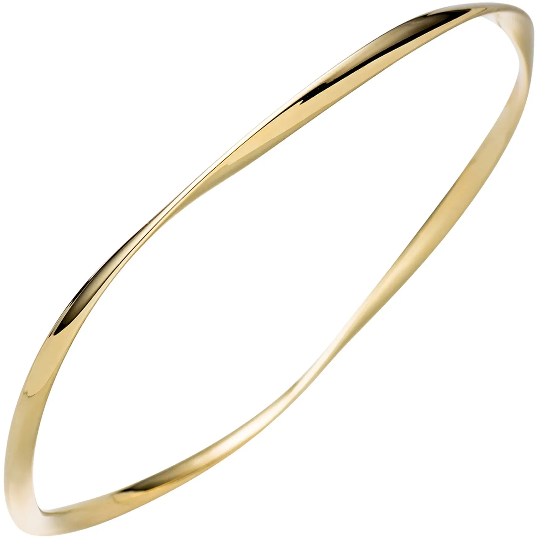 Armreif JOBO, gold (goldfarben), Armbänder, Damen, Silber 925 (Sterlingsilber), Armreif, 925 Silber vergoldet