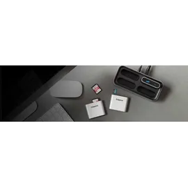 Kingston Workflow SD Reader Dual-Slot-Cardreader, USB-C 3.0 [Buchse] (WFS-SD)