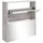 vidaXL Schuhschrank mit Spiegel 63 x 67 x 17 cm grau / betongrau