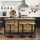 SoBuy Kücheninsel 170 x 89 x 60 cm Braun/Schwarz