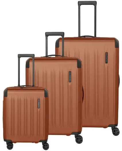 Travelite Dynamiic 4 Rollen Kofferset 3-teilig mit Dehnfalte  gelb