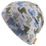Sterntaler Slouch-Beanie Krokodile silber, 49 cm