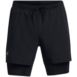 Under Armour Launch 5 2in1 Shorts Gr. L - schwarz