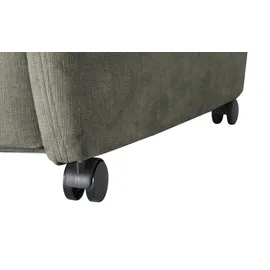 Polstermöbel Oelsa Fernsehsessel Andorra Mikrofaser 87 x 108 x 110 cm Grau mit Rollen