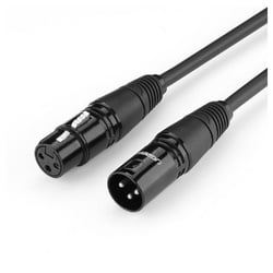 UGREEN Mikrofonkabel XLR Soundanlage weiblich - XLR männlich schwarz Audio-Kabel, (2 cm)