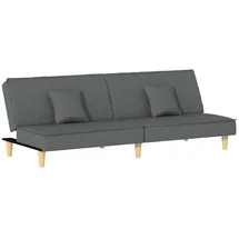 vidaXL Schlafsofa Dunkelgrau Stoff