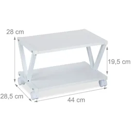 Relaxdays Druckerständer mit Rollen