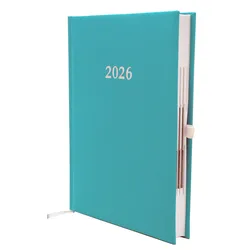 2026 ADINA Buchkalender Chefplaner A5 türkis 1 Tag 1 Seite auch sonntags
