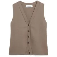 ARMEDANGELS Strickweste mit Knopfleiste Braun M