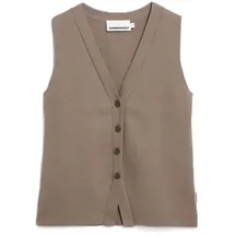 ARMEDANGELS Strickweste mit Knopfleiste Braun M