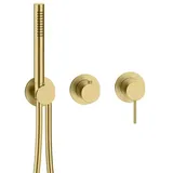 Herzbach MODUL7 Hebelmischer-Fertigset 70.702002.1.41, 2/3 Verbraucher Brass Steel