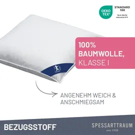 SPESSARTTRAUM 3-Kammer-Kopfkissen Premium 40 x 80 cm Weiß