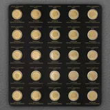 Royal Canadian Mint 25 x 1 g Gold Maplegram