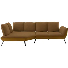 belluti Ecksofa Stoff 5-Sitzer Dunkelgrau