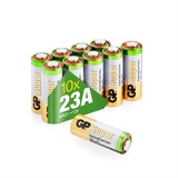 GP 23A 12V Batterie | 10 Stück Super Alkaline A23s 12v Batterie für Garagentoröffner, Fernbedienungen, Alarmsysteme, Bluetooth-Headsets etc. (Original Blister-Verpackung, Batterien einzeln entnehmbar)