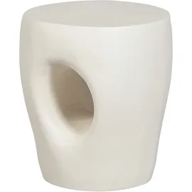Woood Gartenbeistelltisch Mica - verstärktes Faserpolymer Natur, Ø 40 cm