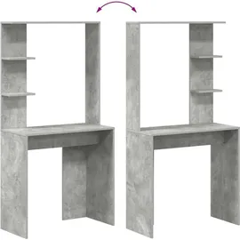 vidaXL Schreibtisch Betongrau 78,5 x 37 x 154,5 cm Holzwerkstoff