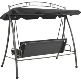 vidaXL Gartenschaukel Grau 3-Sitzer