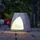 MARELIDA LED Solar Laterne Kugellampe im Stein Solarleuchte Gartenleuchte