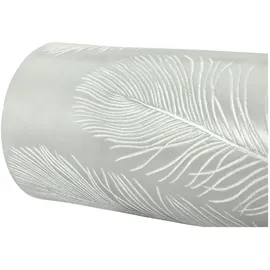 Pauleen Cosy Feather LED-Kerze 2 St. grau/weiß
