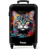 NoBoringSuitcases.com NoBoringSuitcases.com® Handgepäck Koffer Reisekoffer, mit Rollen, Koffer Groß, Hartschalenkoffer, Trolley Handgepäck, Koffer Mittelgroß, Suitcase, TSA Schloss, Koffer Klein, Graffiti-Druck