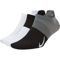 Nike Damen Everyday Plus Lightweight No-Show Socken (3 Paar), Mehrfarbig, S