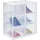 Relaxdays Schuhbox 28 x 36 x 21 cm 6-tlg. Transparent/Weiß