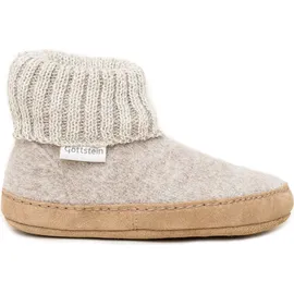 Gottstein Alpine Boot LE Hüttenschuh Hausschuh mit optimaler Passform, Flexible Sohle, Einfaches An- und Ausziehen - Beige - 22