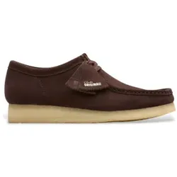 Clarks für Herren. 26156606 Braune Wallabee-Lederschuhe (40), Wohnung, Wildleder, Schnürsenkel, Lässig