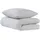 SCHIESSER Lennox Unifarben Hellgrau 135 x 200 cm + 80 x 80 cm