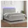 vidaXL Boxspringbett mit Matratze & LED Hellgrau 160x200 cm Stoff